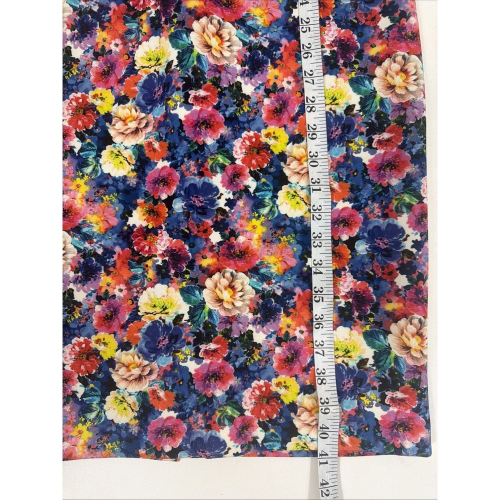Zara Floral Printed Midi Dress Pencil Tube Bodycon Bloggers Xsmall - Picture 7 of 7